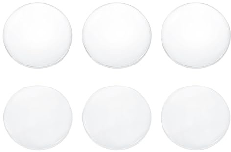 PATIKIL 6-pack optiska linsset, 4 cm glaslinser (3 Biconvexa 10 cm brännvidd och 3 bikoncave -10 cm brännvidd) för fysik, vetenskap, utbildning, gör-det-själv, teleskop, mikroskopexperiment