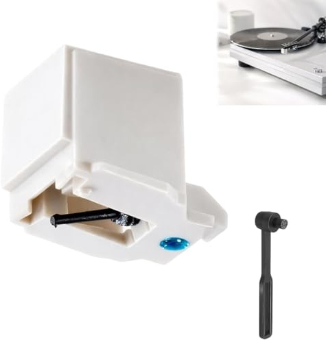 ikBrtaiay 1 tocadiscos, aguja de repuesto para tocadiscos, incluye cepillo de limpieza, compatible con AT3600, fácil instalación
