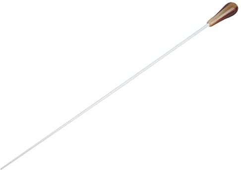 AUNMAS Musikbatong Ledande Stafettpinnen med Glasfiberskaft och Harts Päronformat Handtag Balanserad Lättviktsdesign för Orkestersymfonikörbandsdirigenter (Gul)