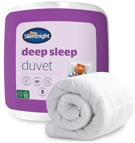 Silentnight Deep Sleep 7.5 Tog Duvet - Mid-Lightweight Comfy Bed Quilt - Sink In Luxury Filled for Endless Comfort - Ideal for Autumn - Hypoallergenic - Machine Washable, Single