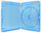 Amaray Blu-ray Hülle, 15 mm, Maschinen-pack-Qualität, Transparent, Blau, 50 Stück