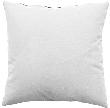 Enjoy Home, Coussin, Dimension 40 x 40 cm, 400 g, Blanc, Coton certifié Oeko Tex, Lavable en Machine, Déhoussable avec Zip, Idéal pour Apporter de la Couleur à Vos canapés, Collection Panama