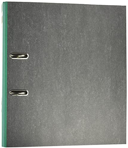 Centra 220124 Standard-Ordner (grauappe RC, mit Wolkenmarmor-Papier-Kaschierung, A4, 8 cm Rückenbreite) grün