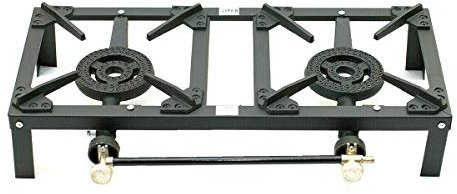 Viper Cast Iron Gas Burner Boiling Ring Outdoor Camping Propane Catering LPG Double Burner 10 Kw