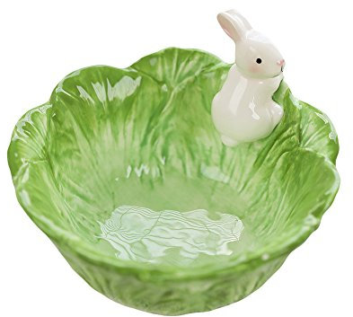 Esperar Fly Cute Cartoon Cabbage cuencos de cerámica con forma de conejo arroz cuencos/cuencos de ensalada/cuencos de sopa/plato