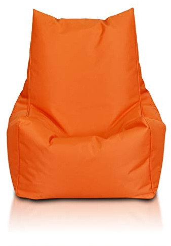 Ecopuf Solid Puff Fåtölj - Sittsäck För Inomhus & Utomhus - Slitbeständig & Fläckbeständig - Stoppning Polystyren - Hög Storlek 75 x 75 cm