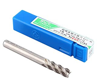 Fresa a candela da 1/4 , Fresa a candela a flauto quadrato in metallo duro, Fresa a candela CNC a testa quadrata a 4 scanalature Fresa a candela per sgrossatura e finitura