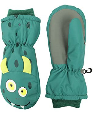 Mountain Warehouse Critter Kinder Ski-Fäustlinge Grün M