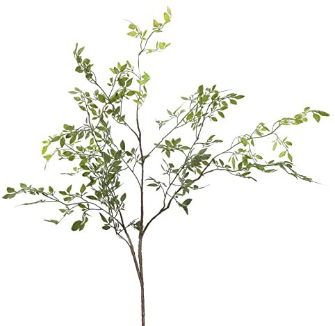 3 rami artificiali di albero vegetale, 110 cm, lunghi 110 cm, falsi rami di Nandina Domestica, steli, foglie, spruzzo, ramoscello per composizioni floreali, vasi e bouquet, decorazioni per matrimoni