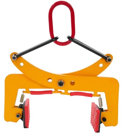 Alicates para bordillos 2 en 1, soporte de piedra con almohadilla antideslizante, capacidad máxima de extracción 280 kg, apertura de mordaza 6-24 cm, amarillo