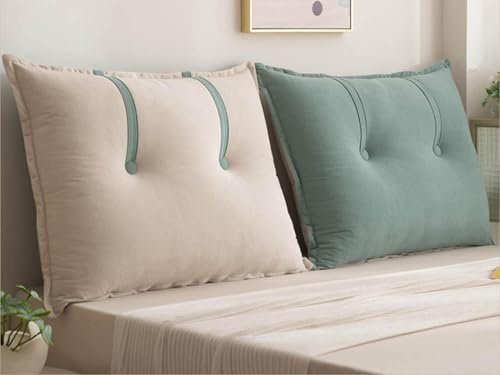 Lujo Almohada de lectura de Sofá，Cojín para Respaldo de lectura Cómodo，Desmontable Almohada de Respaldo de Cama, Grande Cojín del Respaldo del Cabecero，para Cama, Sofá, Silla(A5,75x60cm/29x23in1pc)