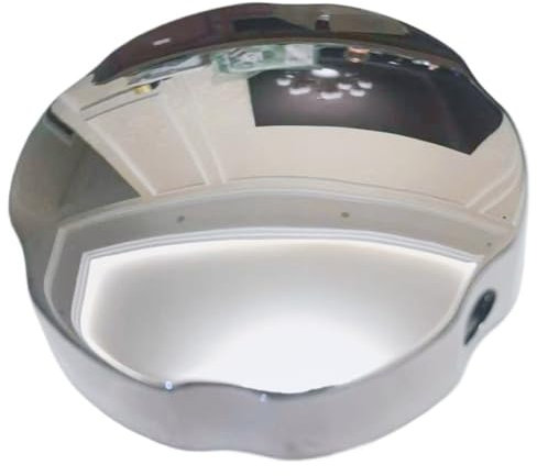 Amazleer Poignée rotative - Couvercle de trop-plein de baignoire - En alliage d'aluminium chromé - Bouton rotatif pour baignoire - Bouton de commande pop-up - Accessoire de vidange - 1