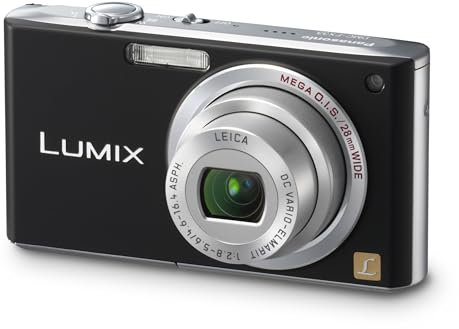 Panasonic DMC-FX33 Digital Camera 8 Megapixels 3.6x Optical Zoom 6.4 cm (2.5 Inch) Display Image Stabiliser 28 mm Wide Angle Black (Renewed)