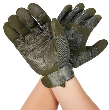 Garneck Guantes Tácticos para Hombre Ligeros con Protección Ergonómica y Pantalla Táctil para Ciclismo Motocicleta Senderismo y Actividades al Aire Talla XL
