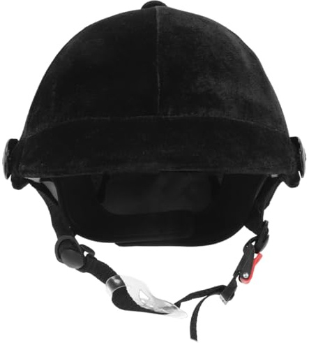 Hohopeti Casque D'équitation et Réglage de Taille en Polypropylène pour Garçon et Filles Noir Ventilation Complète, Protection de Sécurité pour Sports Équestres et Skate