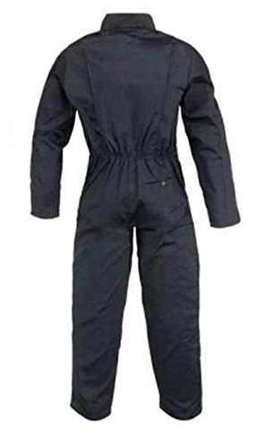 Arbeitsoverall 2 Reißverschlüsse Polybaumwolle schwarz 245 g/m2 XL