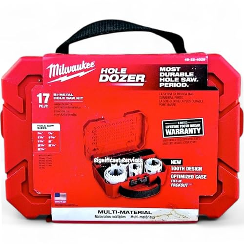 Milwaukee 49-22-4029 Tool Hole Dozer Bi-Metal Hole Saw Set (17-Piece) with Case
