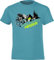 Fahrrad T-Shirt Kinder - Waldweg Heizer - Mountainbike - Sportbekleidung Jungen & Mädchen - Outdoor Kleidung (Swimming Pool 134-146)