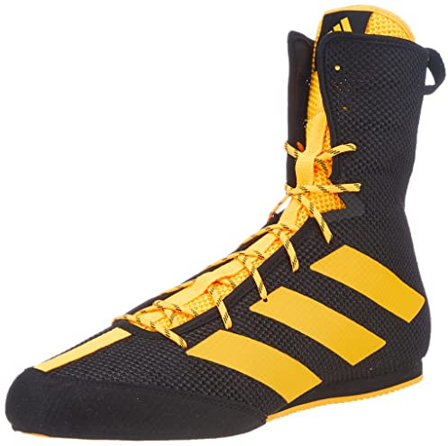 adidas Unisex Box Hog 3 Boxing Shoe, Core Black Solar Gold Solar Gold, 40 2/3 EU