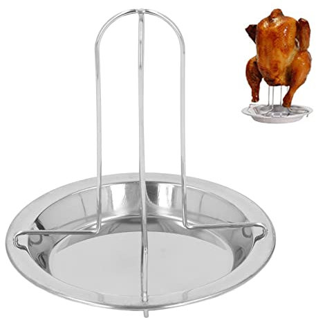 Hähnchenbräter Rack, Vertikaler Hähnchenbräter Rack aus Edelstahl, verhindert Stick Hähnchenbräter mit Gestell Camping