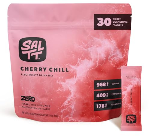 SALTT Electrolyte Packets - Cherry Chill (30 Sticks) - Zero Sugar