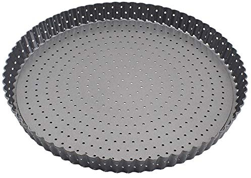 Bandeja Pizza,Molde Para Pizza Bandeja de horno rectángulo redondeado for la torta empanada pizza Práctica acero al carbono sartenes antiadherentes for hornear duraderos herramientas cocina for(Round)