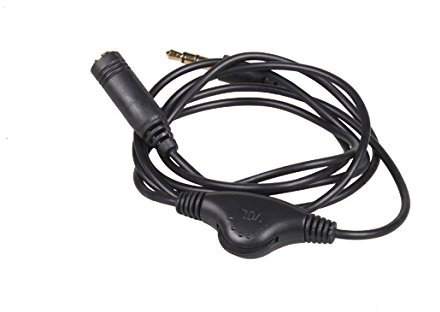 Demiawaking 3,5 mm Stereo-Audio-Verlängerungskabel für Kopfhörer mit Lautstärkeregler 1 m