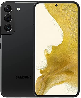 Samsung Galaxy S22 5G Dual SIM, 128GB + 8GB RAM, Phantom Black - Unlocked (GSM Only) (International Version) (Renewed)