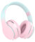 Xunpuls Cuffie wireless per bambini, cuffie over-ear con microfono, suono stereo, 10 ore di autonomia, pieghevoli e regolabili, cuffie Bluetooth 5.1 per adulti, scuola, viaggi (rosa)