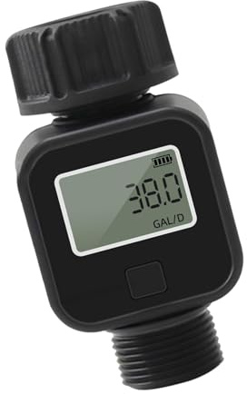 Vattenmätare, vattenmätare, LCD-vattenmätare, trädgårdsslang vattenmätare, vattenmätare för vattenanvändning, gallon liter vattenmätare, prismätare, husbil, vattentankmätare, gräsmatta