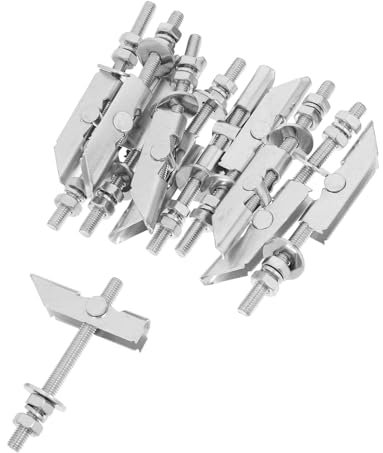 LIGIGWASH 12pièces Fixations à Bascule Chevilles Pour Cloison Sèche Ancrages Muraux Résistants Pour Suspendre Des Objets Légers à Lourds