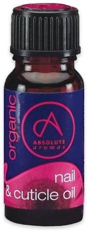 Absolute Aromas Organic Nail & Cuticle Oil 10ml - Premium Quality Oil to Nourish, Strengthen and Protect