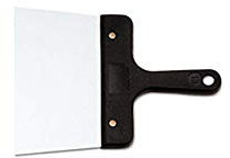 ILSA Raschietto Rettangolare Flessibile CM.10X18 Acciaio Inox spatola per Pasta