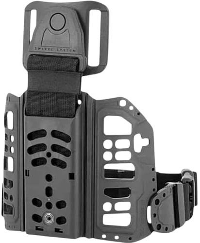 GK Pro Plaque Tactique De Hanche 97005KT - Holster Cuisse Réglable avec Support Pivotant, Sangles Anti-Glisse Et Plateforme Tactique pour Étui De Cuisse