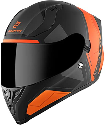 Bogotto V128 Strada Casco, nero opaco/arancione, XL