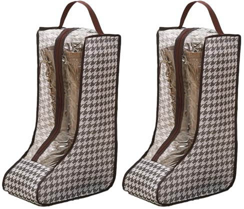 2 Stück Stiefeltasche, Schuhtasche Stiefel Aufbewahrung Reitstiefeltasche Schuhbeutel Reise Tragbare Stiefeltasche Staubdicht Geeignet für Zuhause und Reisen die Oben über Tragegriffe verfügen