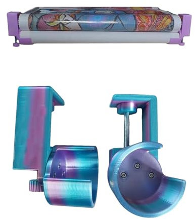 Diamant Painting Leinwand Halter – Tischklemme Set, Verstellbar Diamond Painting Zubehör, Organisieren Sie Ihren Schreibtisch