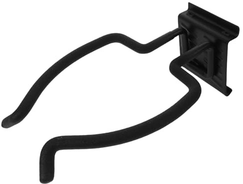 HOMSFOU Organizador de Pared para Garaje Gancho Doble Curvado Gancho Resistente de Hierro para Herramientas y Bicicletas Soporte de Almacenamiento para Uso Interior y Exterior