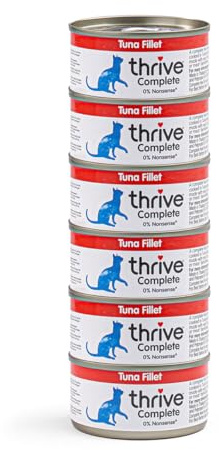 Thrive Complete Tuna Fillet Wet Cat Food Cans – Adult & Senior – 6 x 75g Cans
