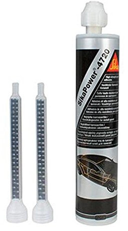 SIKA Power 4720 Adesivo EPISSIDICO BICOMPONENTE Nero 195 ml