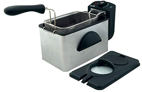 Comelec FR 3082 Freidora eléctrica, 2000 W, BlancoNegro