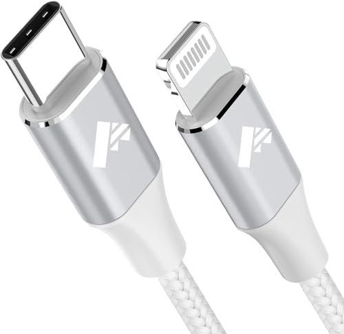 Cable USB C a Lightning 2M Cargador iPhone Carga Rapida MFi Certificado Cable iPhone USB C Nailon Trenzado USB Tipo C a Lightning Cable para iPhone 14 13 12 11 Pro XS MAX XR X 8 7 6S 6 Plus 5 5S,iPad
