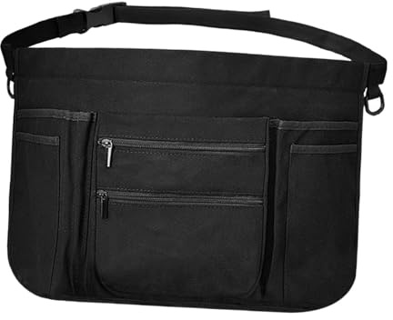 JISADER Utility Belt Restaurant Waiter Apron Waist Money Pouch Bag Multifunctional Tool Aprons for Garden Craftsmen Carpenter Barber