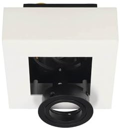 EDO, OSMIN RIM 1 apparecchio spot a soffitto Bianco IP20, GU10, faretti da parete, faretto led interno, faretti orientabili da soffitto, anello sostituibile, faretti soffitto, EDO777680