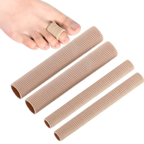 WMUVAZA Protezione dita mani e piedi, 4 Pezzi Manicotti per Dita Dei Piedi, Copri Dita in Gel Tagliabile, Salva Punte e Proteggi Dita, Protezione Dita Piedi per Prevenire Vesciche, Calli e Duroni