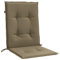 vidaXL Niedriglehner Auflagen 2 STK., Polster Kissen für Gartenmöbel, Stuhlauflage Sitzauflage für Gartenstuhl, Gartenstuhlauflagen, Melange Taupe 100x50x4cm Stoff