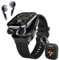 Denash 2 in 1 Smart Watch mit Kopfhörer, 2,01 HD Bildschirm Smartwatch mit Telefonfunktion,100+ Sportmodi, Sportuhr mit NFC GPS Herzfrequenz Schlafmonitor Schrittzähler für Android & iOS