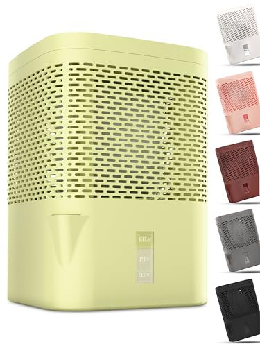 BonAura® AirOne Luftentfeuchter ohne Strom bis 23m² I 360° Belüftung I Raumentfeuchter mit Ausgießer & 680g Luftentfeuchter Granulat I Schimmel- und Geruchsschutz I Raum Entfeuchter Wohnung