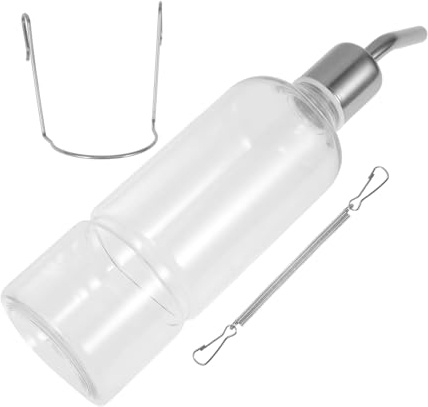 VICASKY Distributeur Eau Automatique pour Petits Animaux avec Abreuvoir Suspendu et Bouteille Eau Portable