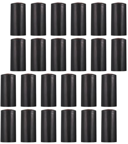 TOBBOMEY Capsules Thermorétractables Noires pour Bouteilles de Vin Diamètre 30 MM Hauteur 60 MM Lot de 30 Bouchons Jetables pour Scellage Hermétique Film Rétractable pour Bar Fête et